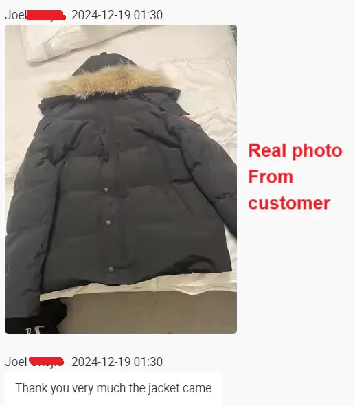 1.1Classic Style High Quality Warm Outwear Coat Windproof Hot Real Coyote Fur Winter Mens Canadian Wnd Parka Goose Down