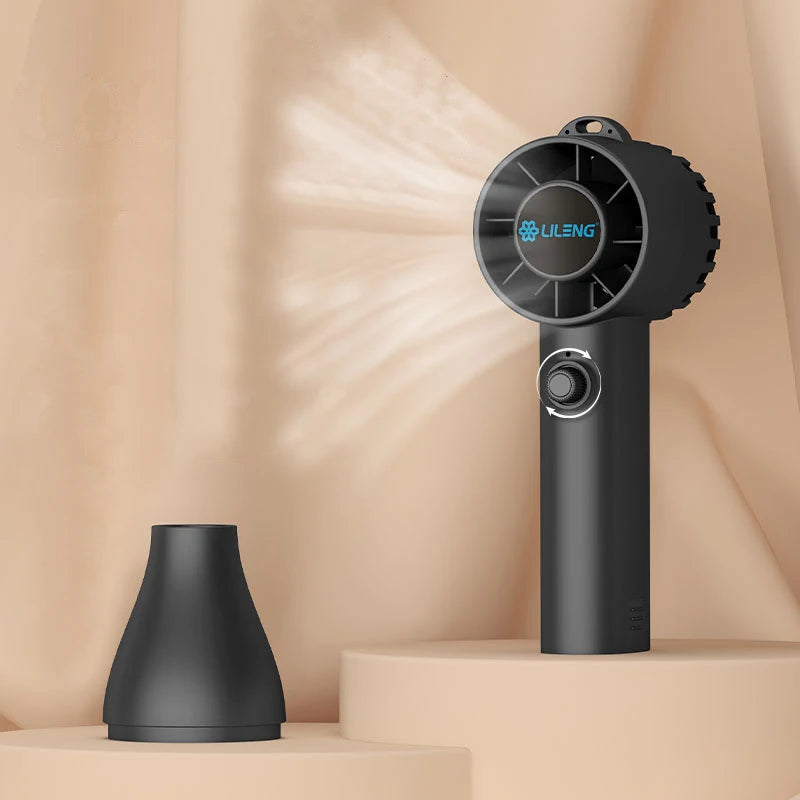 2 in 1 Portable Air Cooler & Dust Blower High Speed 12M/S 100 Speed Stepless Fan Vacuum Cleaner Battery Power Table Installation