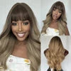 Wholesale Price Future Fiber Orange Long Straight Hair Synthetic Wig Wavy Hair Matte High Density African Girl