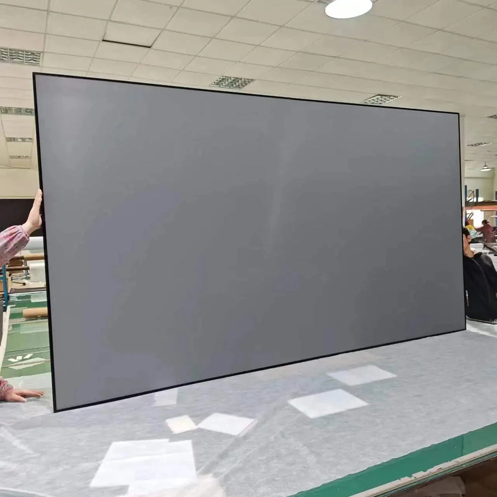 100" 4K PET Crystal Ultra Short Throw Projector Fixed Frame UST Projector Screen ALR 100inch Home Theater Cinema