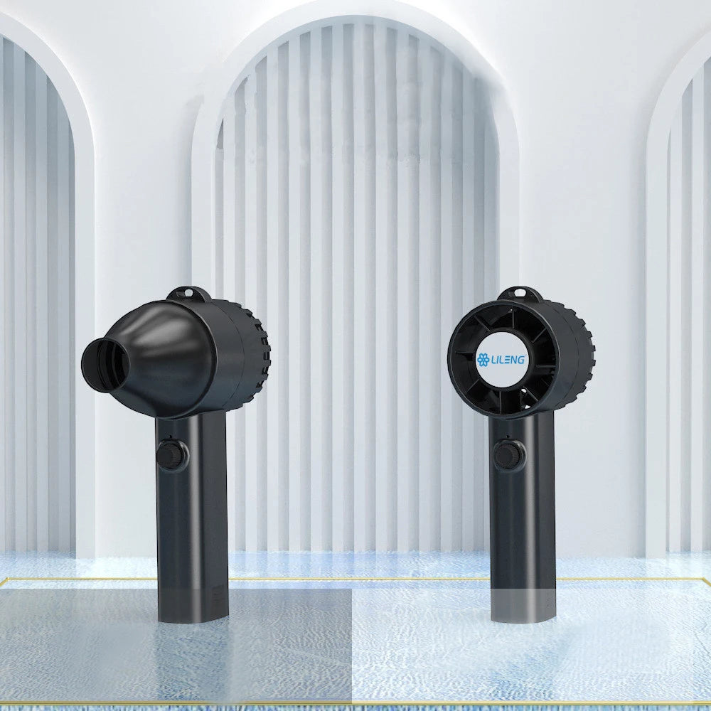 2 in 1 Portable Air Cooler & Dust Blower High Speed 12M/S 100 Speed Stepless Fan Vacuum Cleaner Battery Power Table Installation