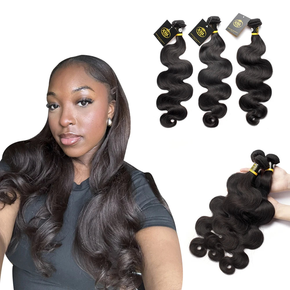 100% Virgin Brazilian Hair Bundles Extension Straight Body Wave and Curly Styles Hair Weaves