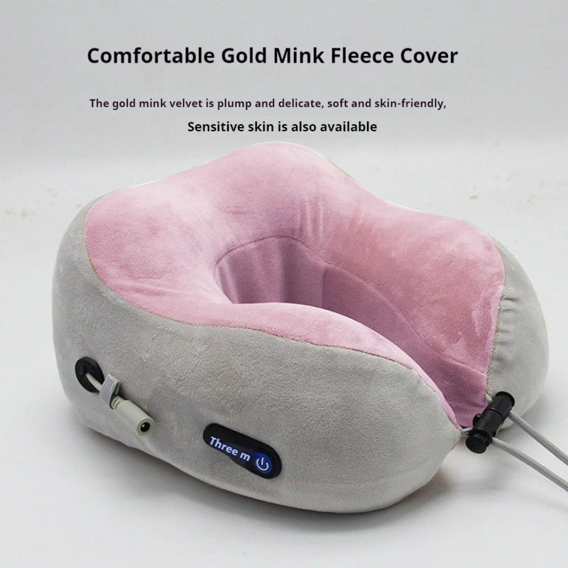 2024 Hot Selling Portable Car U-Shape Travel Pillow New 3D Heating Neck Relaxing Massage Pillow New Hot Product