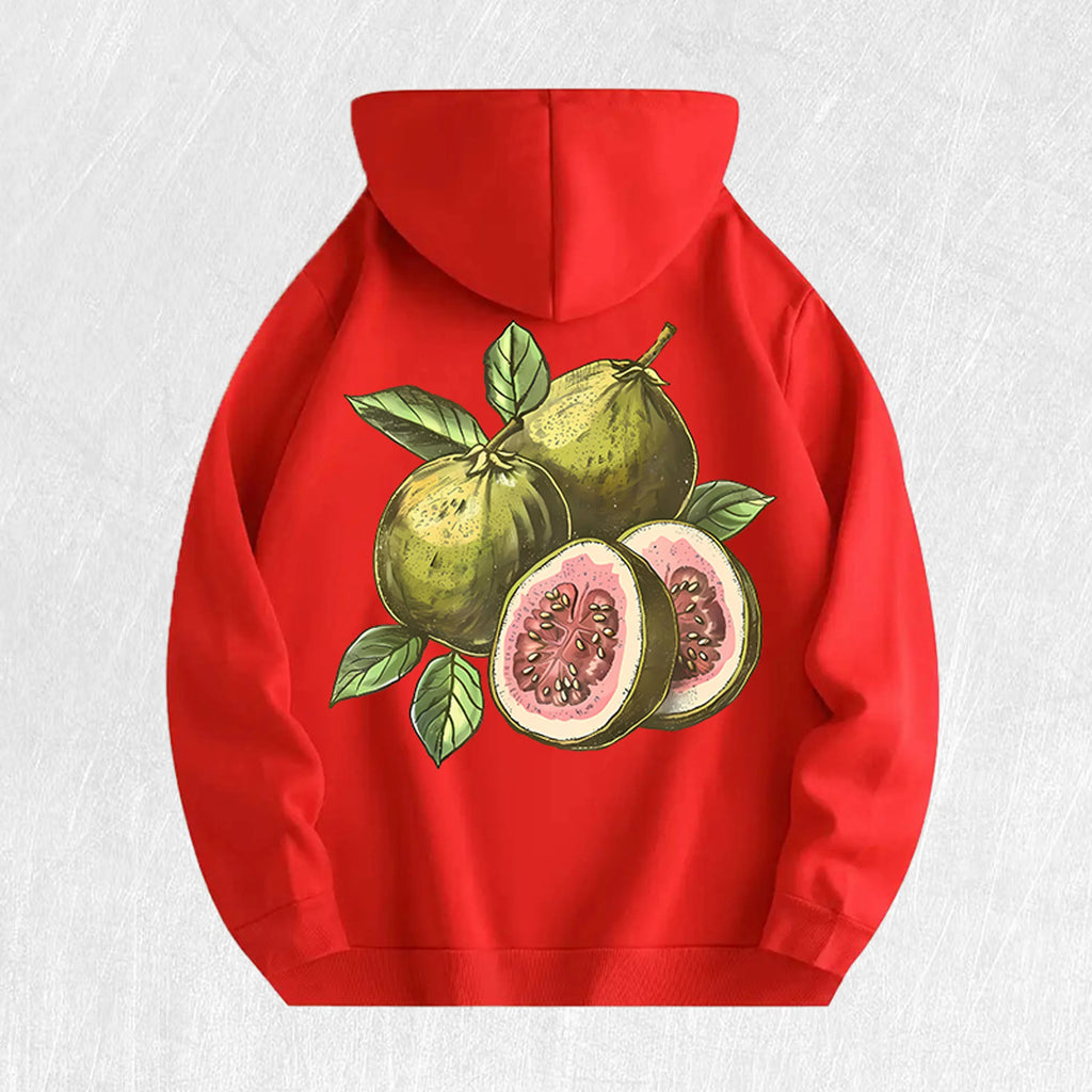 Guava Graphic Hoodie 100% Cotton US Warehouse 7 Colors