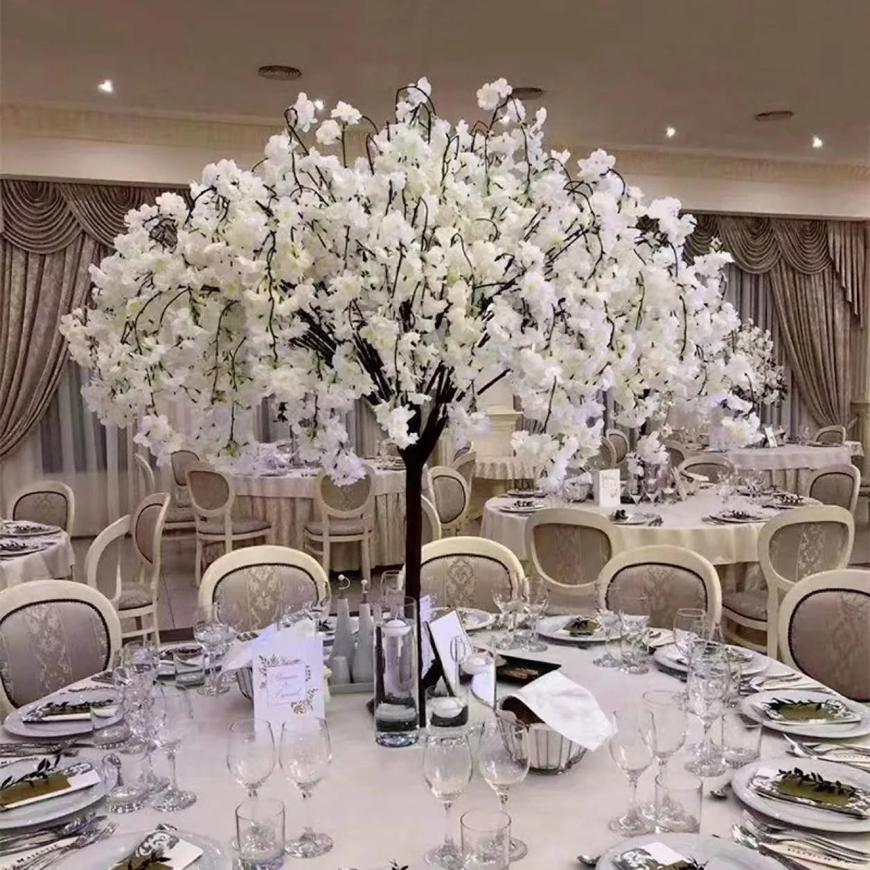 150cm 5feet Thickness Hanging Latest Wedding Table Centerpieces Artificial Cherry Blossom Tree
