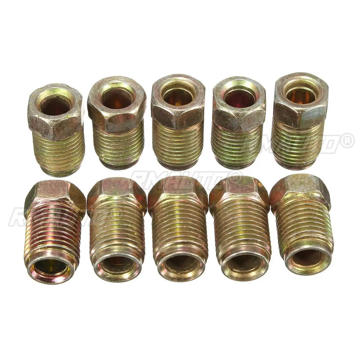 10 Pcs/Set 20 Pcs/Set 10mm X 1mm Male Short Brake Pipe Screw Nuts for 3/16 Inch Metric Braking Tubes