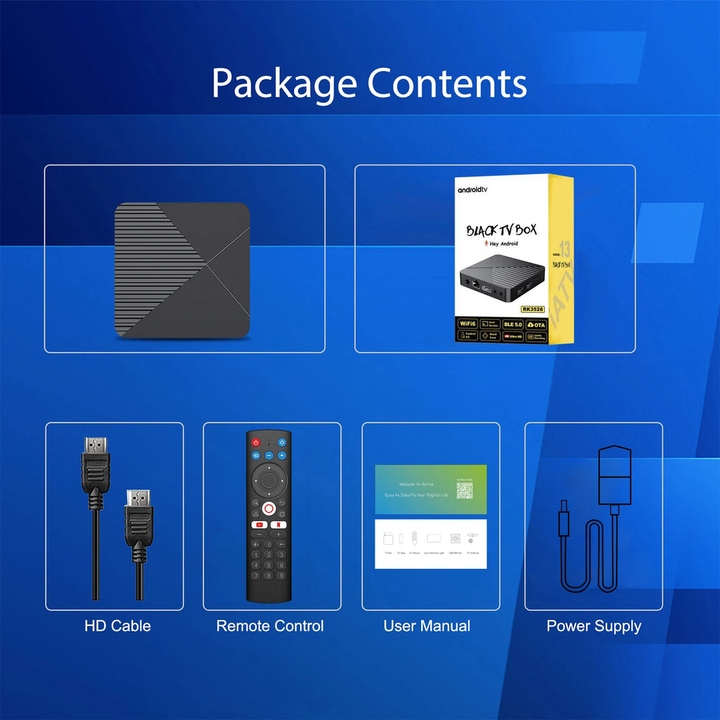 2024 BOXPUT IATV R5 8K HD Android 13 Smart TV Box RK3528 H.265 HDR Video Media Player 2.4/5G Dual WiIFI6 BT5.0 Set Top Box OTT