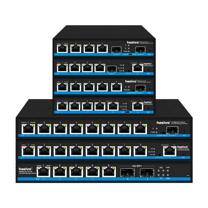 2.5G 10G Uplink Network Light Network Management Switch Plug and Play Enterprise Office VLAN Network Management Type