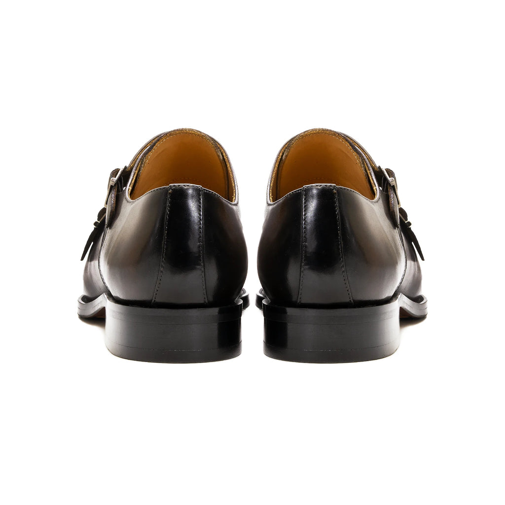 2022 New Fashion Monk Strap Buckle Men Leather Shoes Office Career Slip on Dress Shoes for Men
