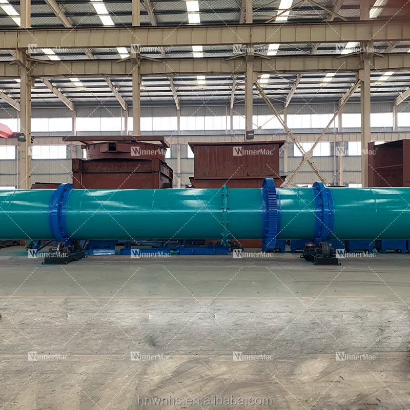 Single Drum Dryer For Clay Drying Plant Clay Rotary Dryer Line