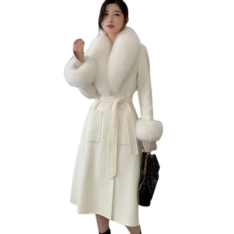 2022 New Style Real Wool Long Coat Quality Woolen Coats