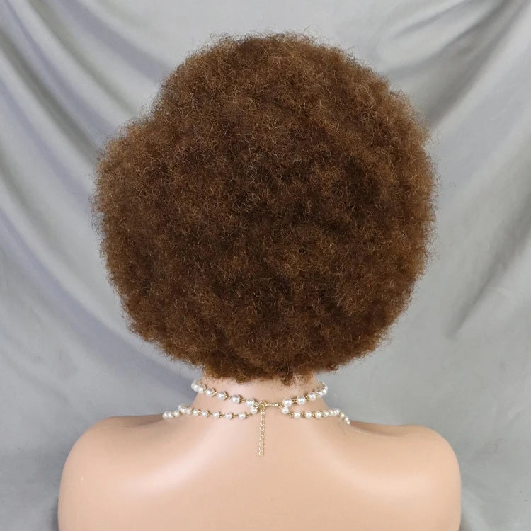 13x4 Lace Closure Frontal Wigs for Black Women Afro Kinky Curly Non Blend Hair Short Afro Curly Wig with Deep Wave Style