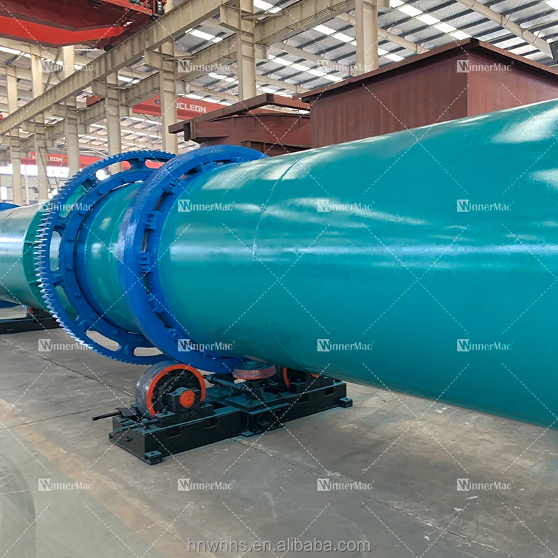 Single Drum Dryer For Clay Drying Plant Clay Rotary Dryer Line