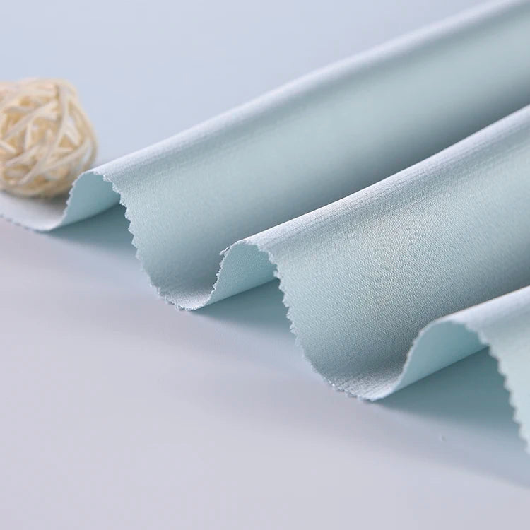 153GSM Single Sided Imitation Acetic Acid Fashion Fabric New Spring Dress Pants Fabric Polyester Smooth and Soft Thin Fabric