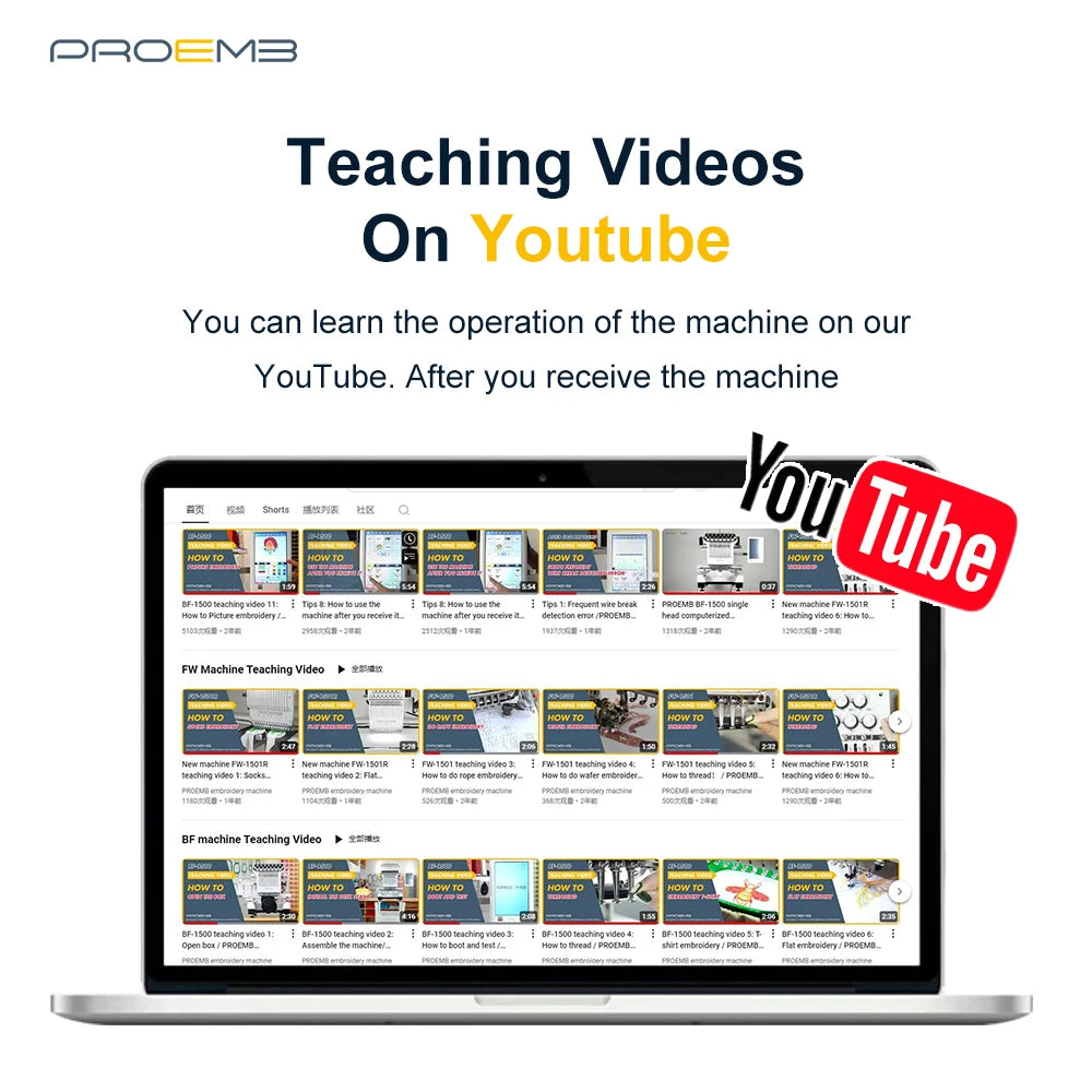 PROEMB FW-1501R Stock in US Home Use Single Head Latest Automatic Computer Cap 3D Computerized Patch Embroidery Machine