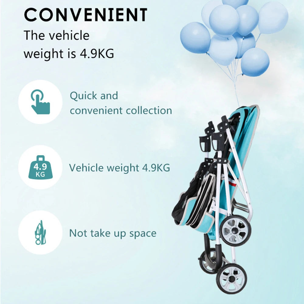 2021 Wholesale Luxury Folding Outdoor Dog Cat Strollers Pet Trolley for Sale Twin Pet Cart Fashion Durable Pet Carriers