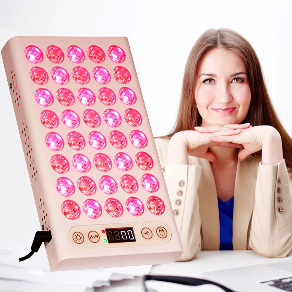 200W Infrared LED Red Light Therapy Device 660nm 850nm Home Therapy Lamp for Face Desktop Type US & CN Plugs