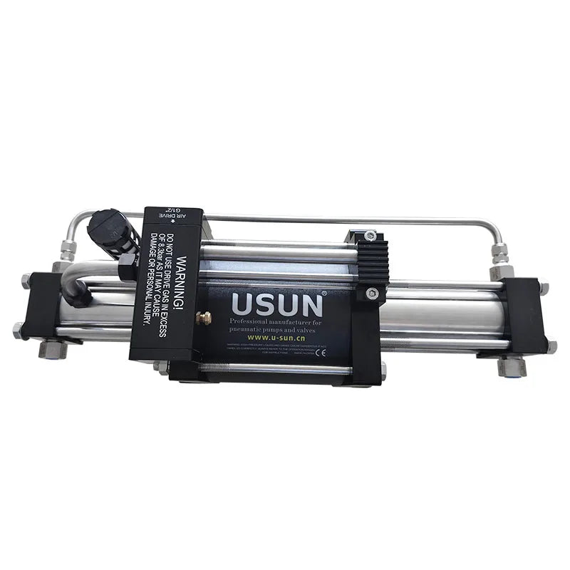 USUN Brand Model:GBT7/15 100-120 Bar  Double Stage Pneumatic Driven Gas Booster Pump for Vessel Pressuretesti