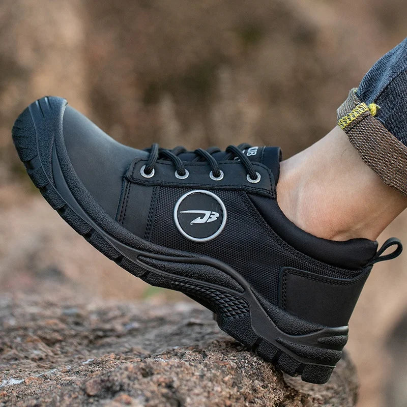 2022 Work Boot Oil Water Resistant Anti slip  Steel Toe Industrial Safety Shoes Boots