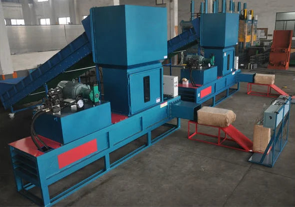 2.5-3 T/H Horizontal Automatic Baler Wood Shaving Bale Machine Automatic Wood Sawdust Shavings Packing Baler Manufacturer