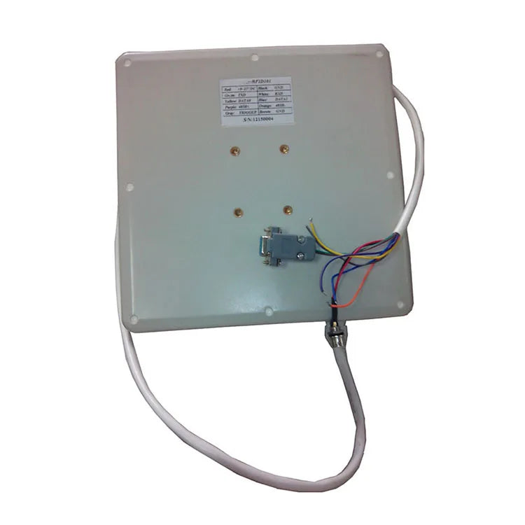 Long Range 5M UHF RFID Access Control Card Reader Writer ABS Material 860-960MHz Frequency Supports RS232 Wi-Fi Wiegand