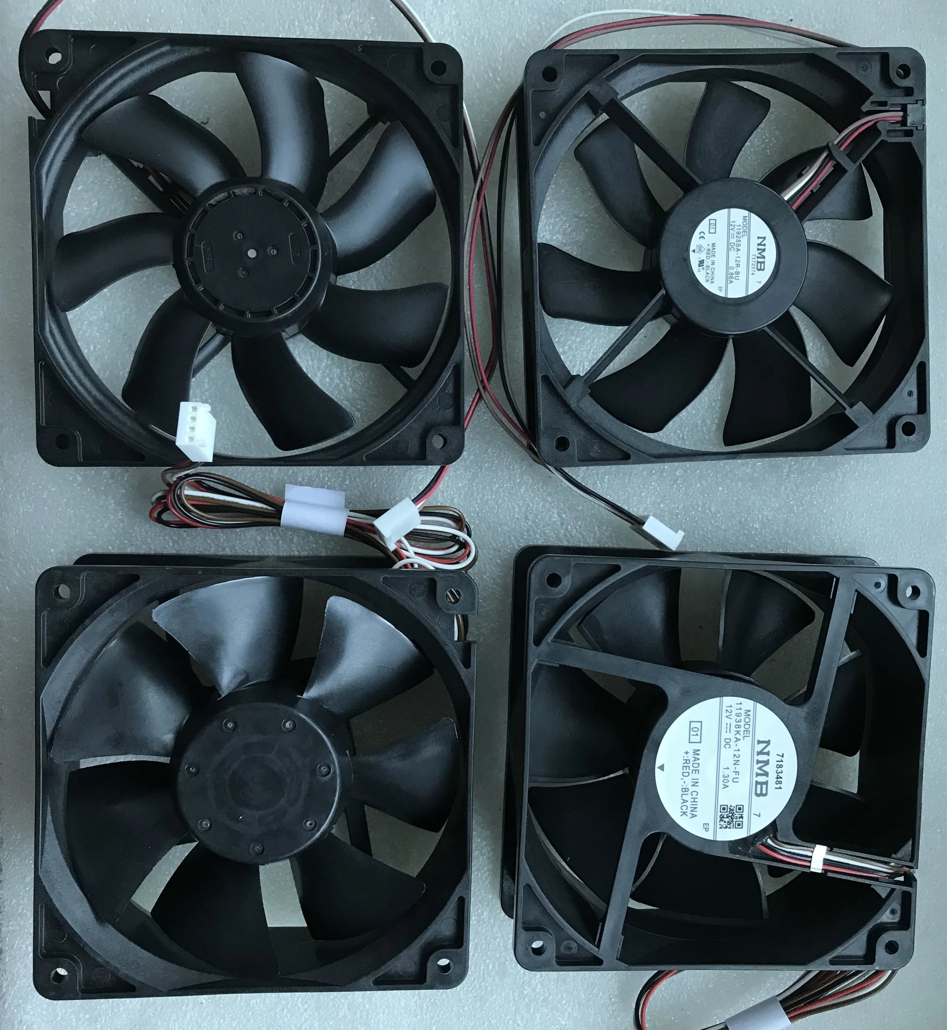 NMB 11938KA-12N-FU Low Noise 3600 Rpm 120 MM Fan for CPU Computer DC Cooling Fan Motor 12038 Oven Fan Black Shenzhen Plastic