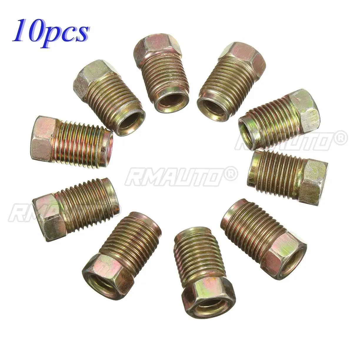 10 Pcs/Set 20 Pcs/Set 10mm X 1mm Male Short Brake Pipe Screw Nuts for 3/16 Inch Metric Braking Tubes