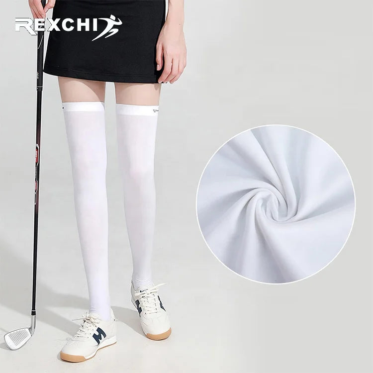 REXCHI XWZ02 Wholesale Customized Thin Soccer Socks Adults Long Tube Breathable Man Sports Over the Knee Golf Socks Women