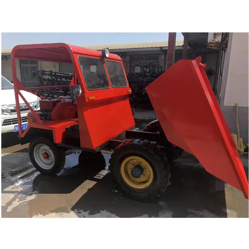 2 Ton  1 Ton 3 Ton 4wd Factory New China Power Wheel Loader Garden Dumper Truck 4*4 Wheel Drive Garden Loader