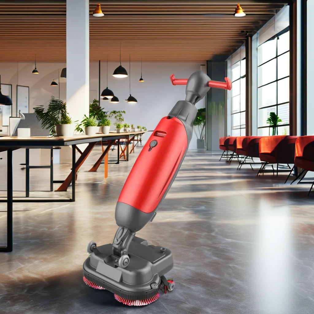 GS03 Handheld Floor Scrubber Dryer for Cleaning in Hotels and Printing Shops Core with Brush Component