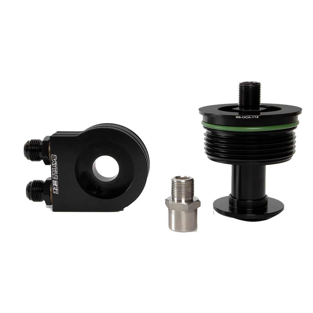 1Unit Thermostat Engine Oil Cooler Adapter for Au*di B9 S4 S5 Rs4 Rs5 3.0T V6 TFSI Po*rsche 2.9T V6 BATTLEBEE BB-OCA-114T