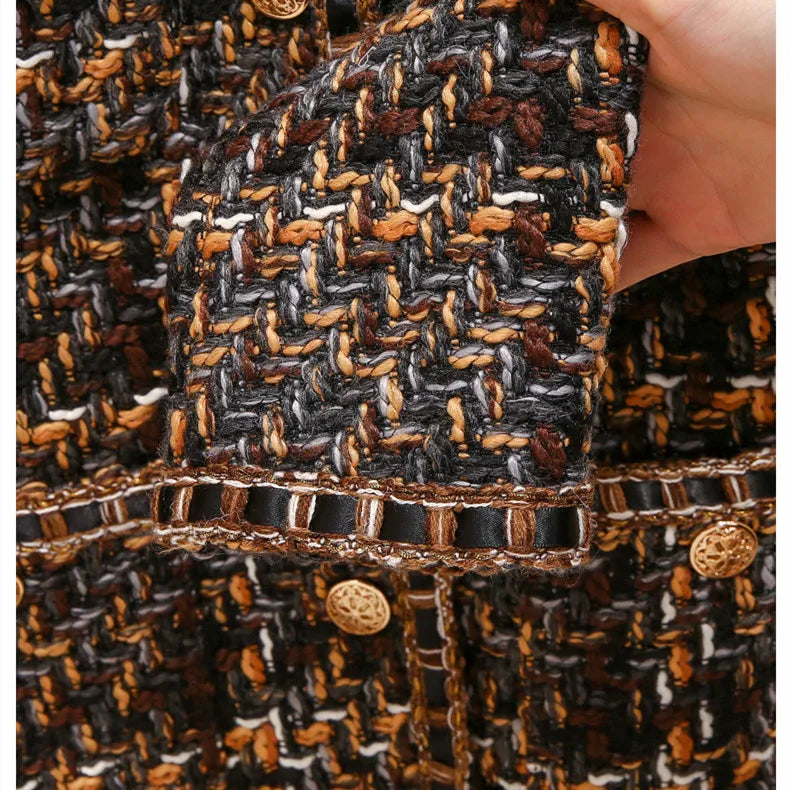 2024 Bettergirl New Small Fragrant Wind Coat Women's Autumn and Winter Sense Tweed Chic Short Coat