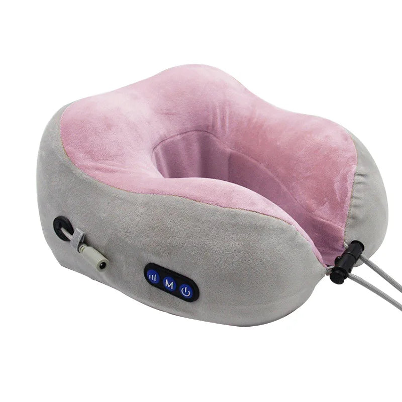 2024 Hot Selling Portable Car U-Shape Travel Pillow New 3D Heating Neck Relaxing Massage Pillow New Hot Product