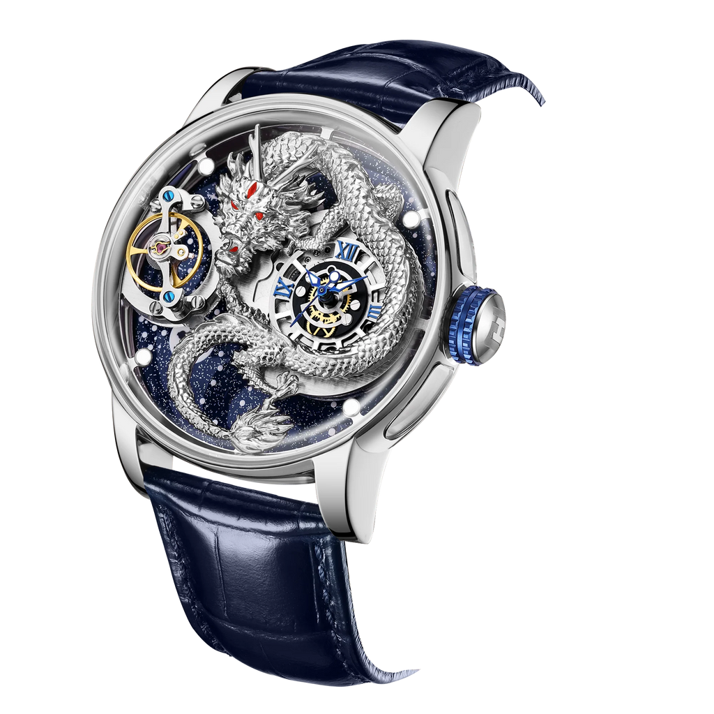 100% High-quality Men's Mechanical Watch with Stainless Steel Curved Surface  3D Automatic Waterproof Custom Watch Set with logo