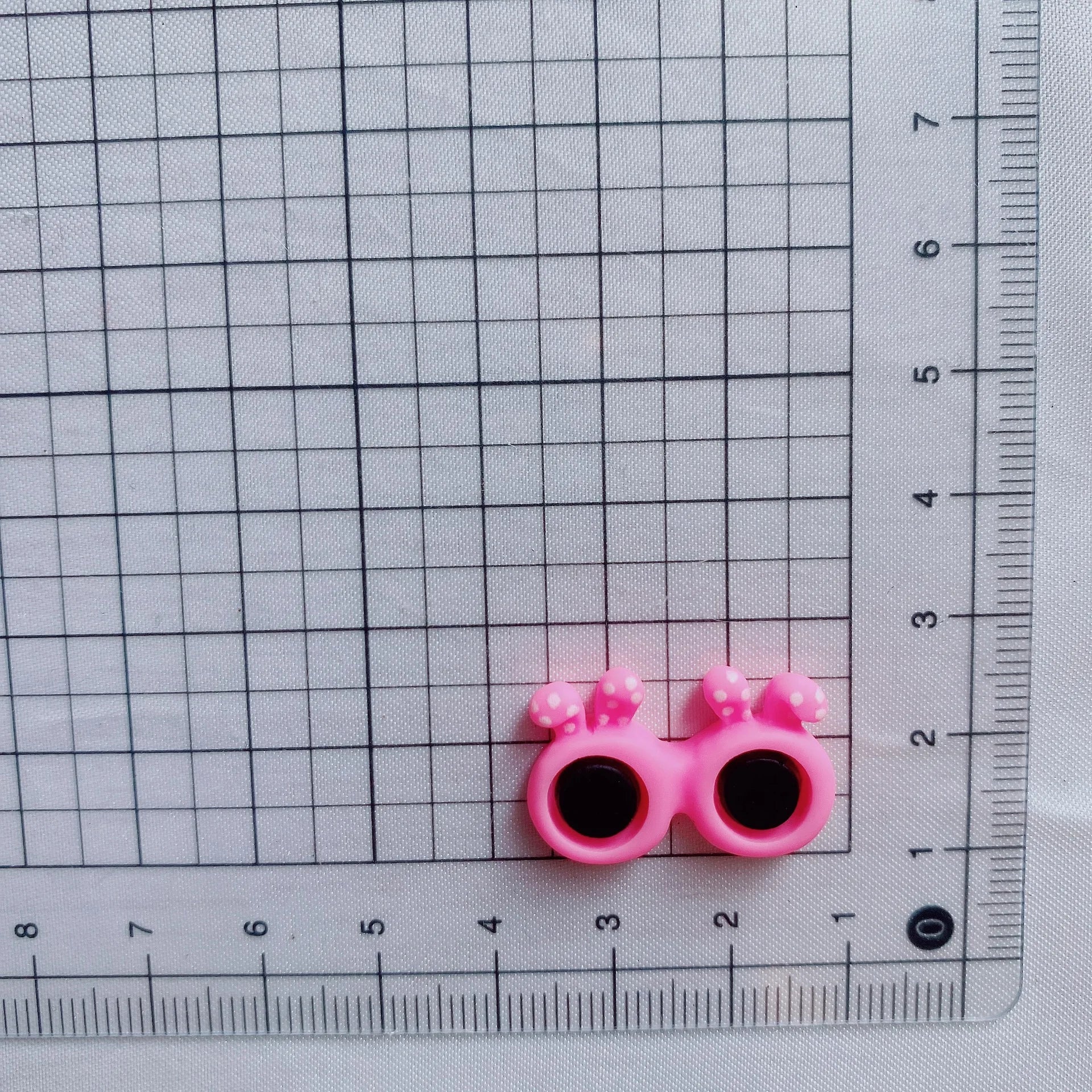 100Pcs Cute Mini Cartoon Glasses Flatback Resin Cabochon Nails Art Manicure Decoration DIY Craft Nail Charms Accessories