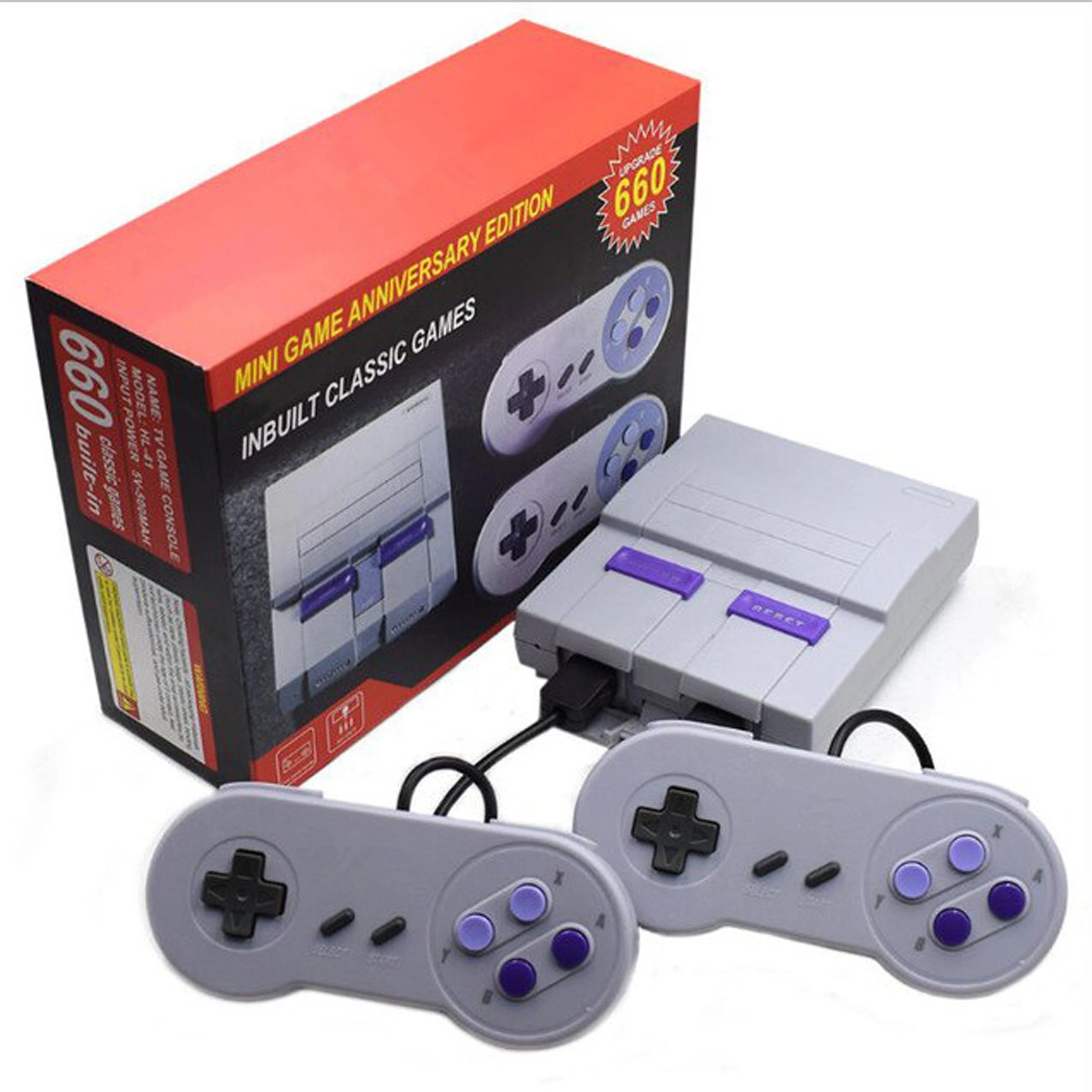 2020 Built-in 660 TV Video Game Super Classic Mini Game Console with Dual Controller