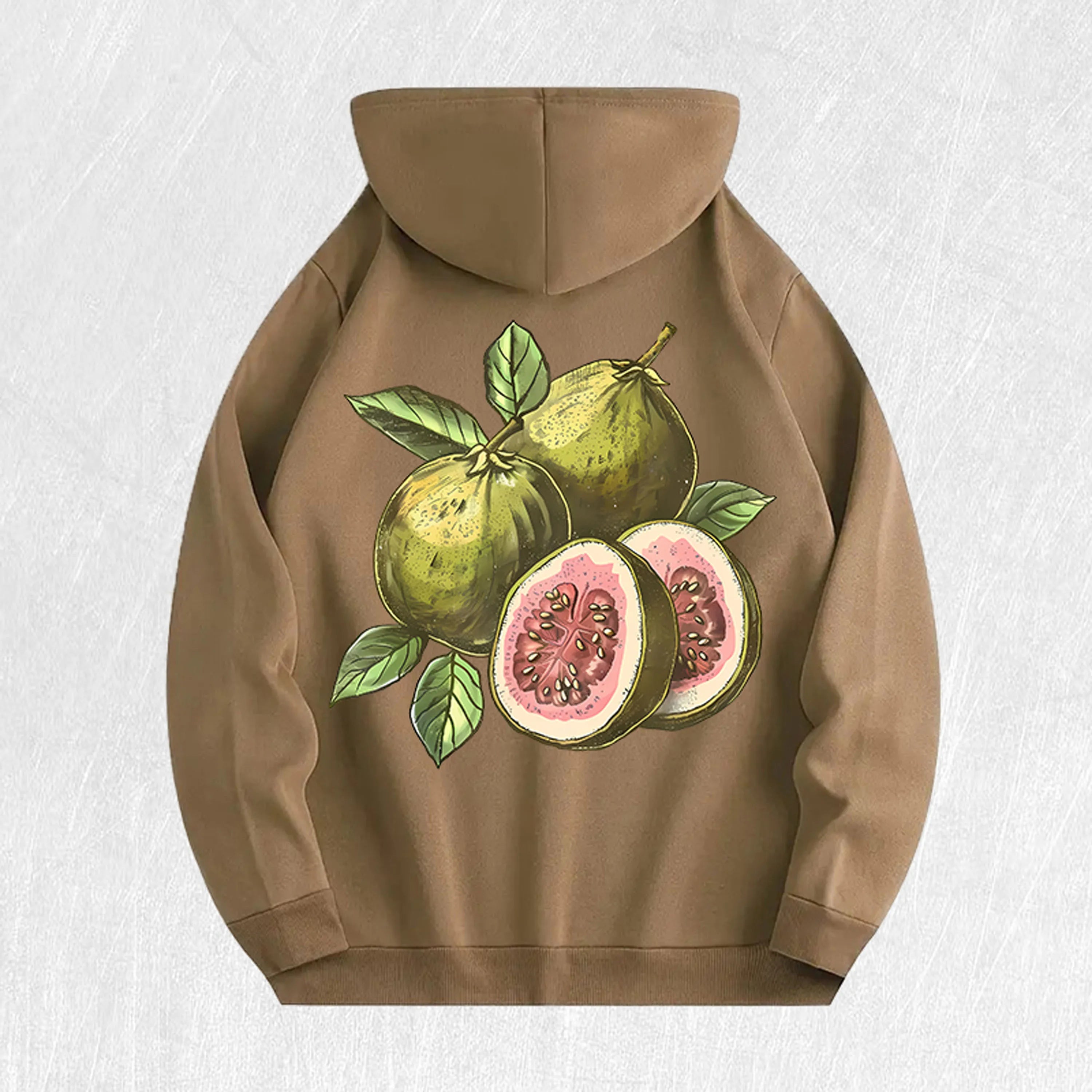 Guava Graphic Hoodie 100% Cotton US Warehouse 7 Colors