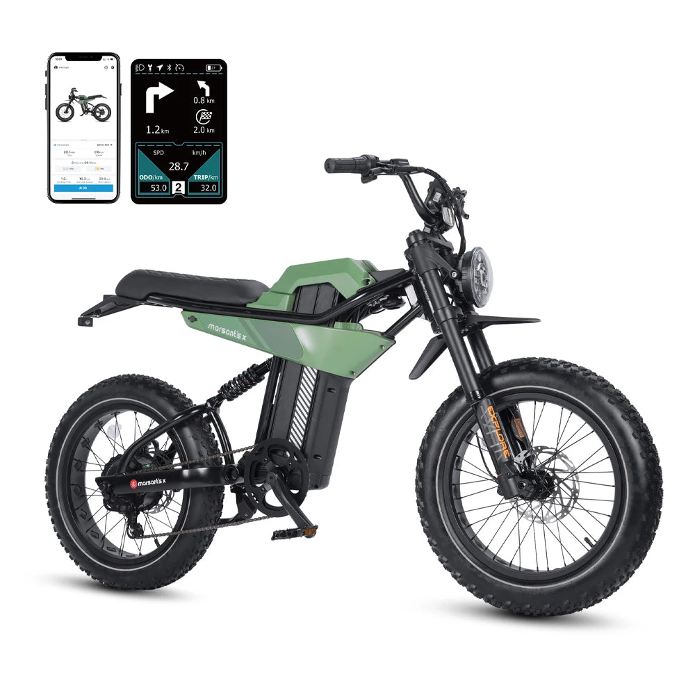 US Hot Selling E-bike 80Mile Range Long Range Aluminum Alloy Frame Electric Fat Tire Bike for Adults