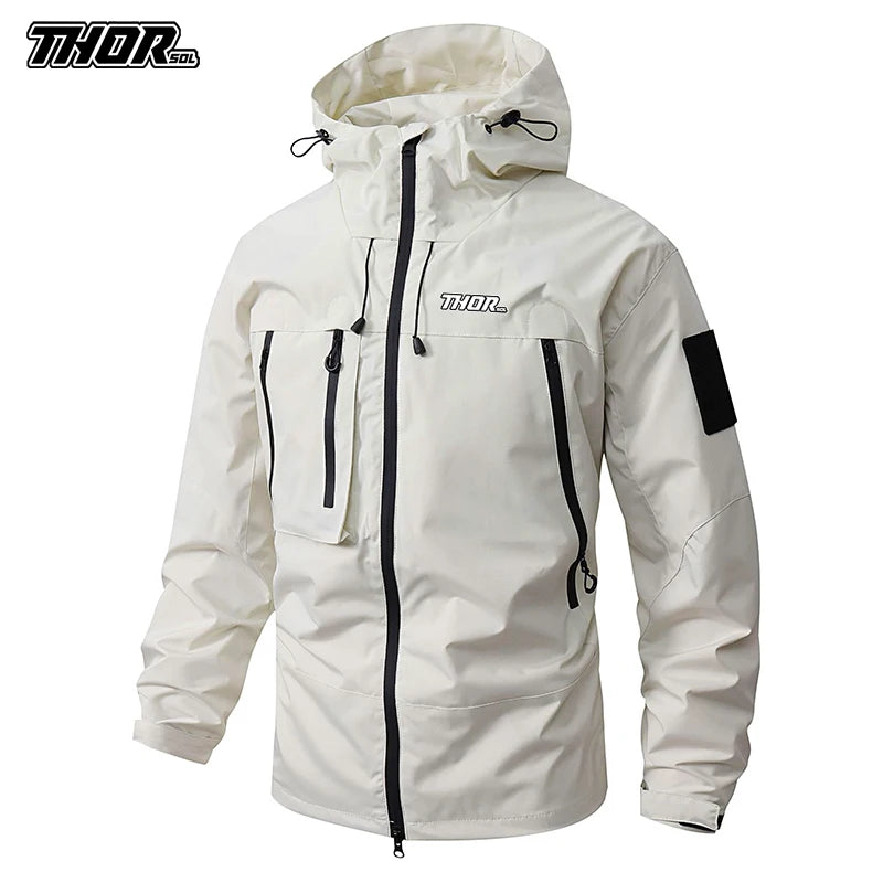 2025 New Raincoat Windbreaker Autumn Men's Mountain Bike Jackets Outdoor Hiking Hooded Coats Men MTB Bicycle Waterproof Clothing
