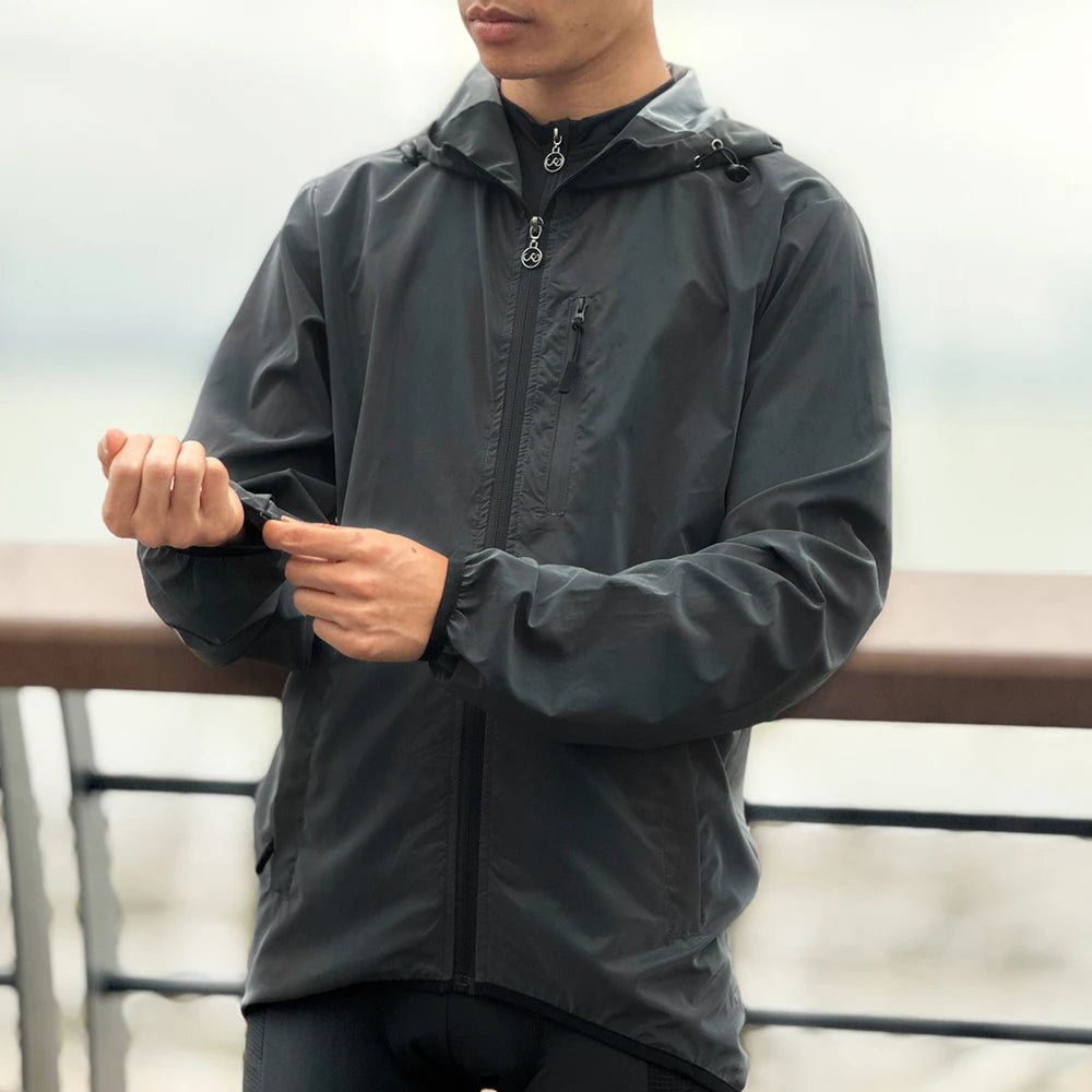 WOSAWE Reflective Cycling Jacket Winter Autumn Bicycle Windbreaker Bike Soft Windproof Waterproof Motorbike Jacket Men Coat