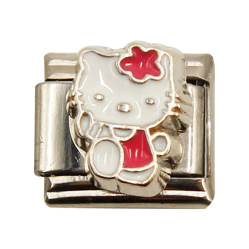 Letters Christmas Stockings Bags Skulls Rose Style Italian Style Link Charm (Fits 9mm Stainless Steel Bracelet) Jewelry Making D