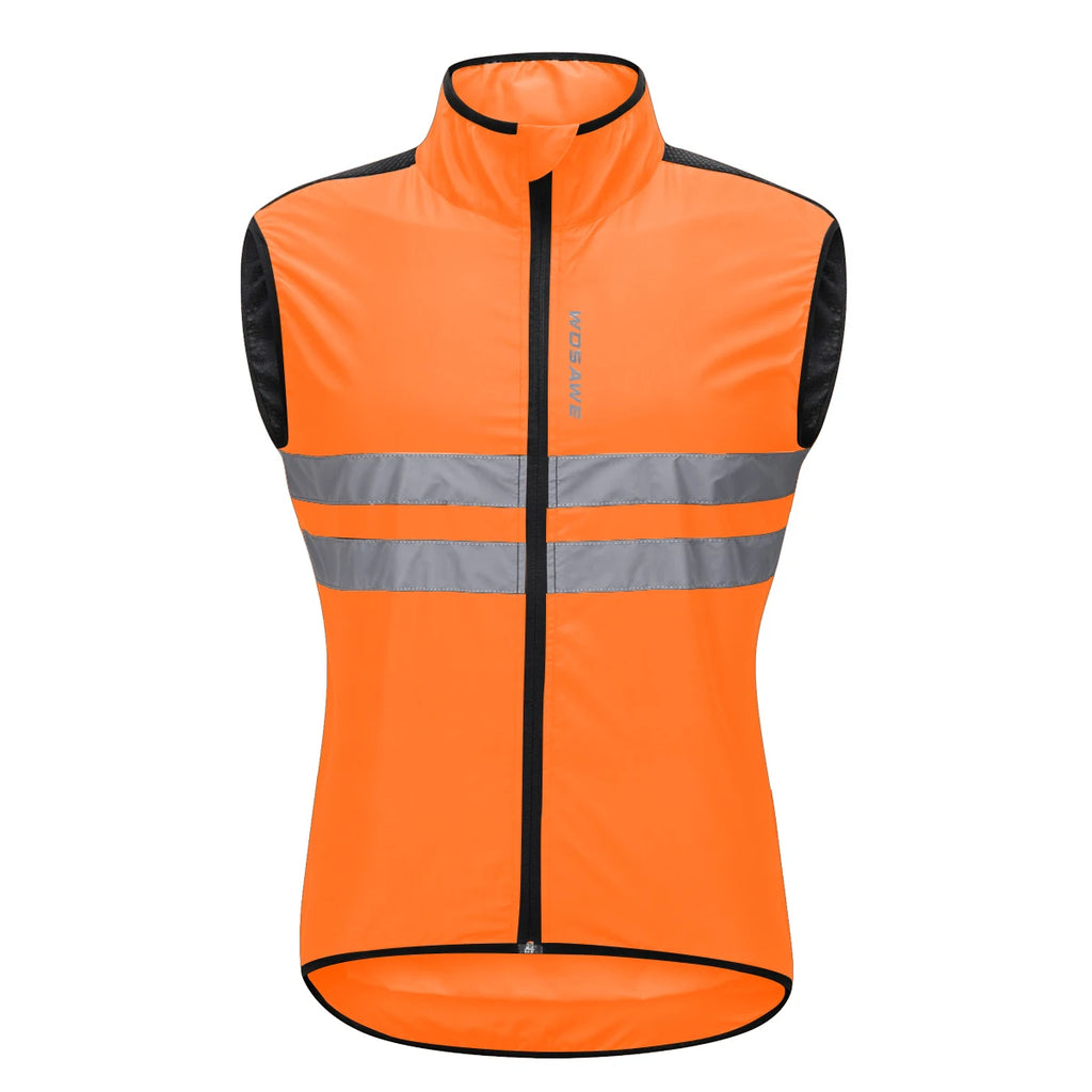 WOSAWE Wind Jacket Lightweight Cycling Windbreaker Windproof Bike Jacket Water Resistant Long Sleeve Jersey Wind Coat Vest