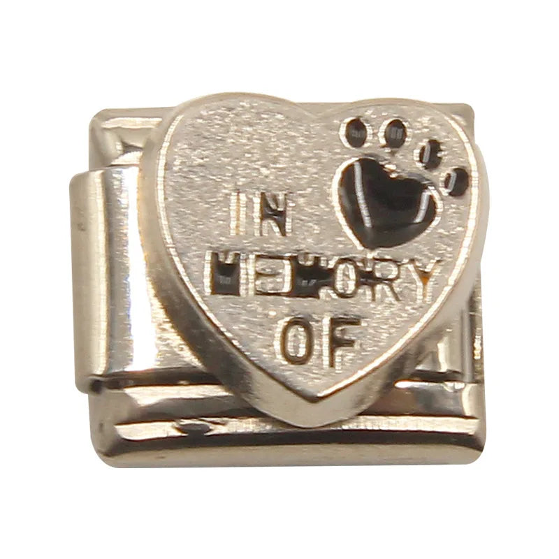 Letters Christmas Stockings Bags Skulls Rose Style Italian Style Link Charm (Fits 9mm Stainless Steel Bracelet) Jewelry Making D