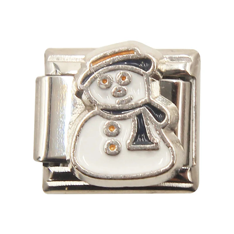 Mixed Charms Italian Link Charms Fits 9mm Stainless Steel Bracelet Jewelry Making DIY Watermelon Lamb Panda Decoration