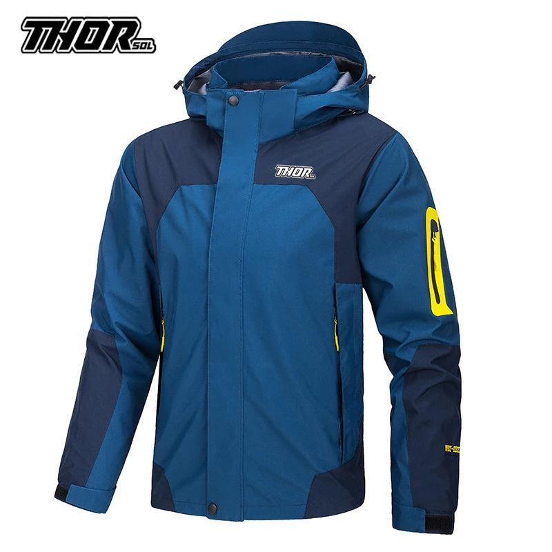 THORSOL Men Waterproof Cycling Jackets Mtb Bike Windproof Motorcycle Wind Coat Bicycle Clothing Chaqueta Impermeable Para Hombre