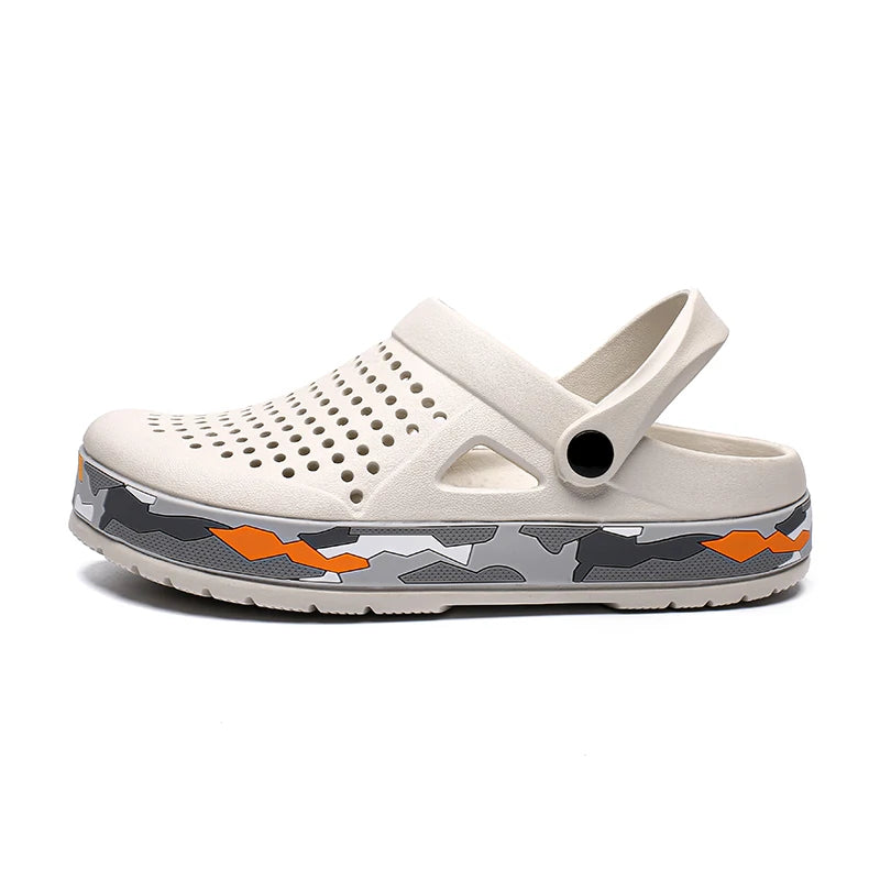 2023 Clogs Sandals Men Large Size Slip On Outdoor Beach Summer Shoes Medical Clogs Causal Breathable Male Sandals With Hole