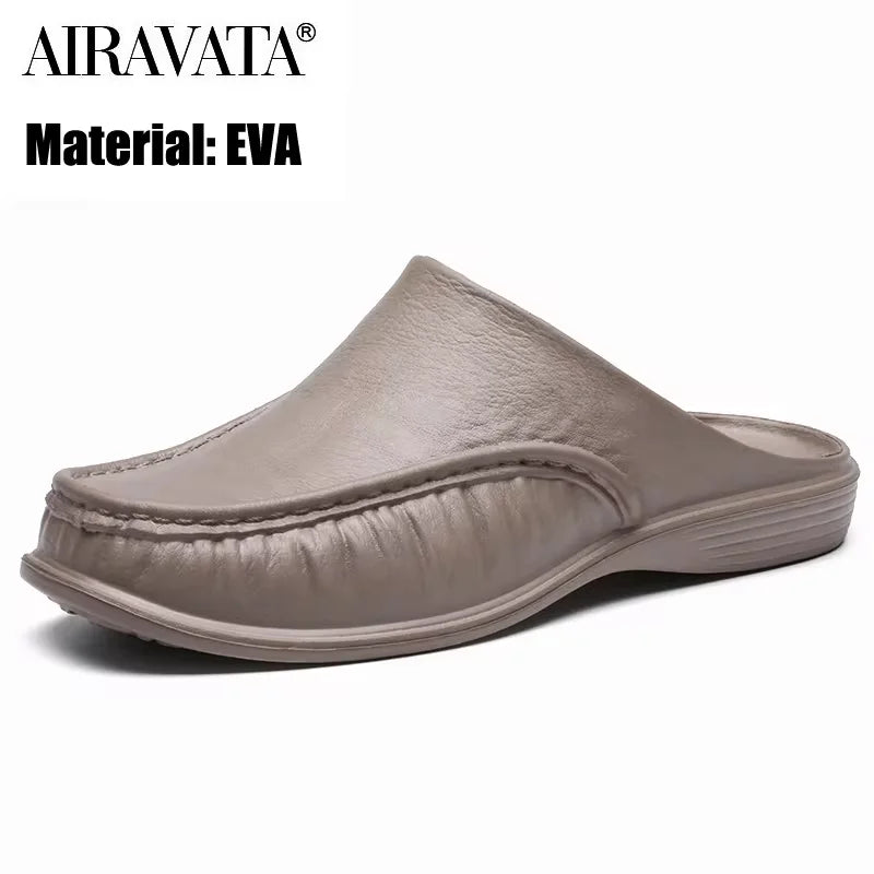 Men EVA Slippers Slip on Flats Shoes Fashion Beach Sandals Home Shoes Size 40-47