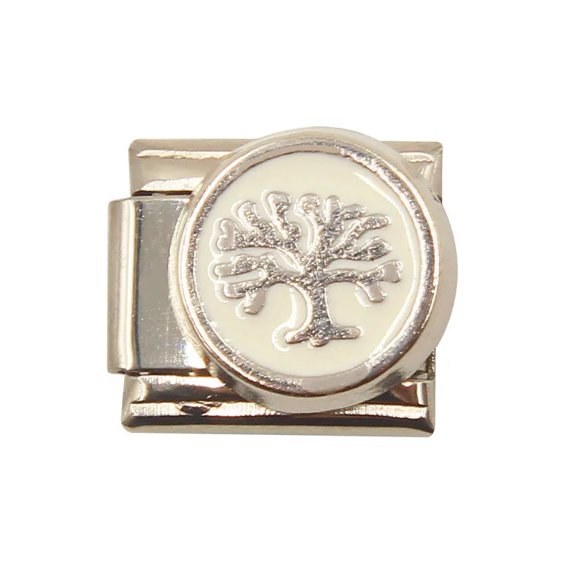 Mixed Charms Italian Link Charms Fits 9mm Stainless Steel Bracelet Jewelry Making DIY Watermelon Lamb Panda Decoration