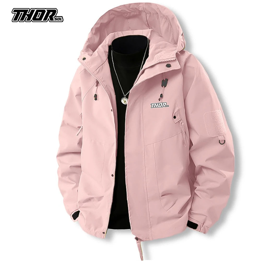 2025 New Raincoat Windbreaker Autumn Men's Mountain Bike Jackets Outdoor Hiking Hooded Coats Men MTB Bicycle Waterproof Clothing