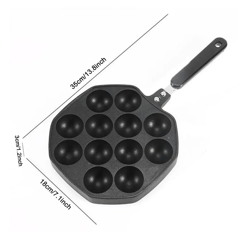 Takoyaki Pan 20 Molds Takoyaki Maker Skillet Aluminum Alloy Nonstick Grill Pan Cooking Plate for Octopus Balls Pancake cake make